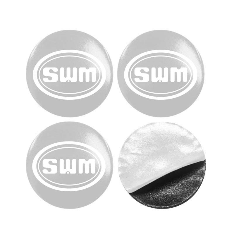 

With Logo Car Wheel Center Hub Caps Emblem Sticker Decals for SWM G05 G01 Swm X3 X7 EROE X2 G03F Auto Accessories Accessories 55mm
