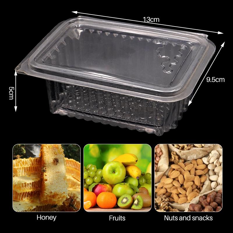 10 Pcs Plastic Honey Lattice Box Bee Beekeeping for Bee Tools Equipment Supply Transpar Honey Box translucent