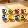 2/4/6Pcs Stress Relief Plastic Twisted Toy Focus Aid Hand Finger Flexibility Training Toy Portable Educational Twisting Loop Fidget Toy