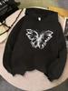 Retro Schmetterling Design Aufdruck Hoodie Kinder Kinder Sweatshirt Kapuzenpullover Freizeit Kapuzenpullover für Jungen Mädchen Kleidung