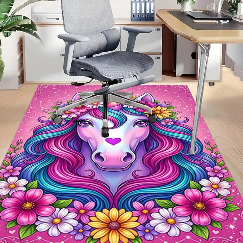 1PC Unicorn Extra Large Non-Slip Floor Carpet, Office, Family, Bedroom, Studio - Large Area Rug,Longlasting Material-K0389