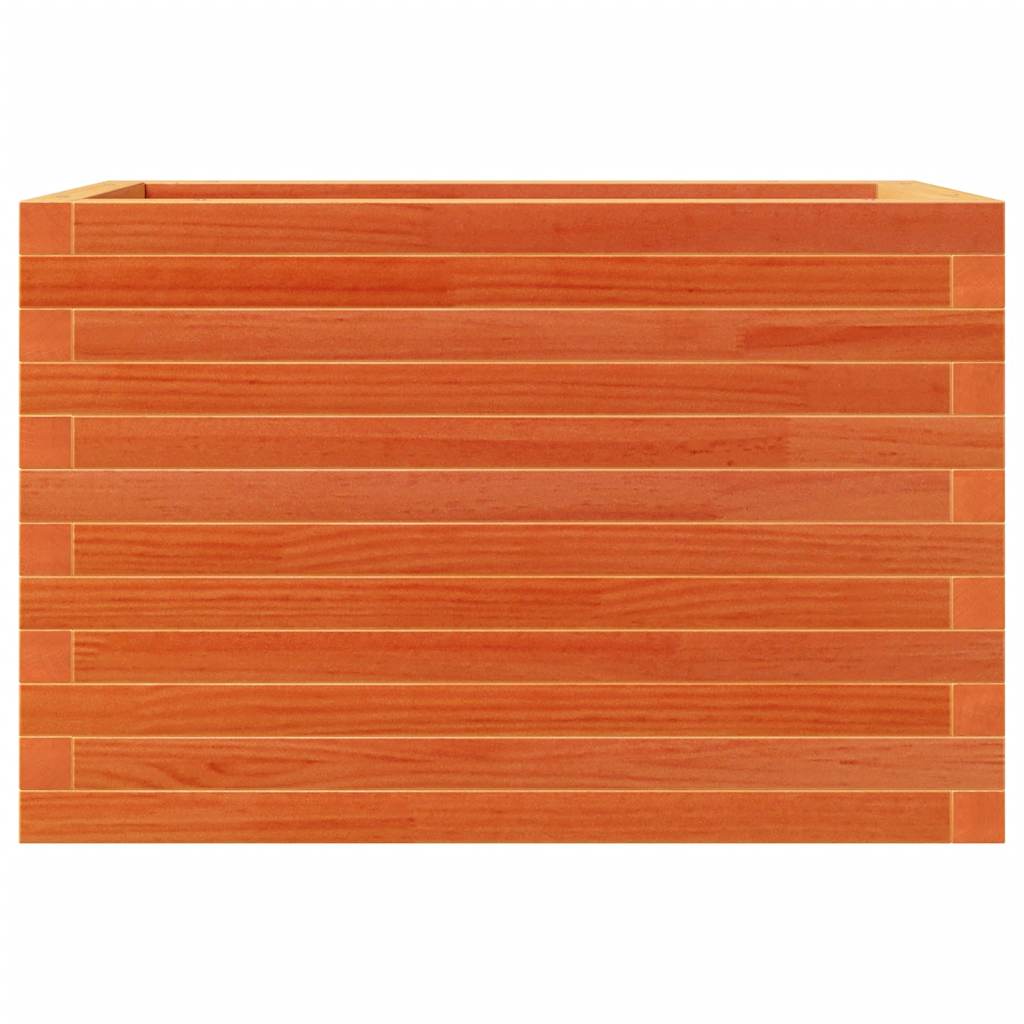 Plant Pot Wax Brown 70 X 40 X 46 Cm Solid Pine Wood