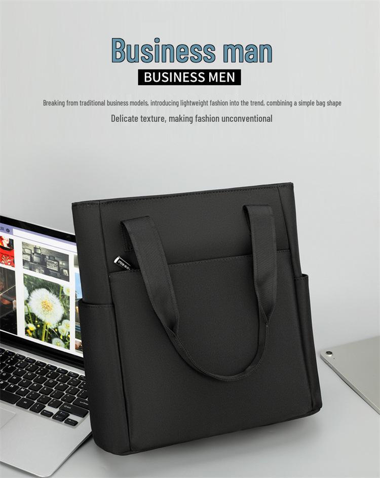 Men's Cross-Body Oxford Cloth Waterproof Briefcase and Shoulder Bag