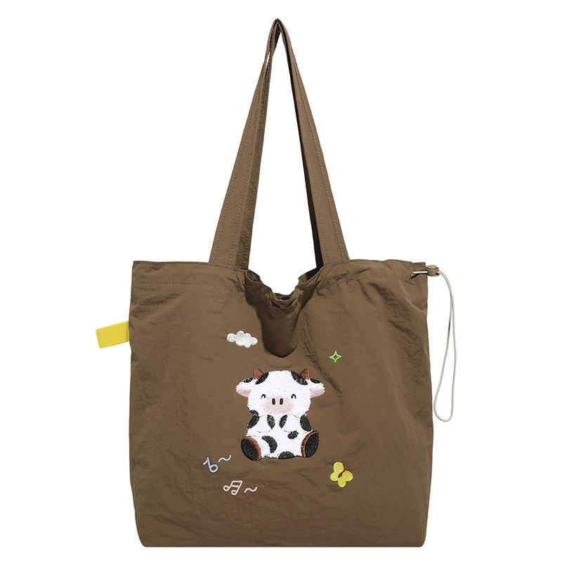 New Casual Cute Versatile Shoulder Bag Travel Canvas Bag Large Capacity Student Class Commuter Bag Women