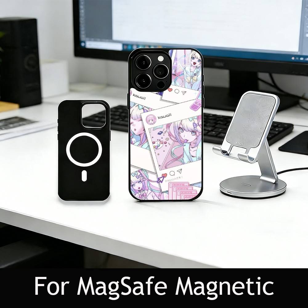 k-KAngel Phone Case For iPhone17,16,15,14,13,12,11 Plus,Pro Magnetic with Magsafe Wireless Charging
