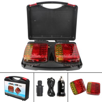 12V/24V manyetik römork arka stop lambası sinyal uyarı fren lambası karavan RV Camper kamyon kamyon kablosuz LED kamyon kuyruk lambası