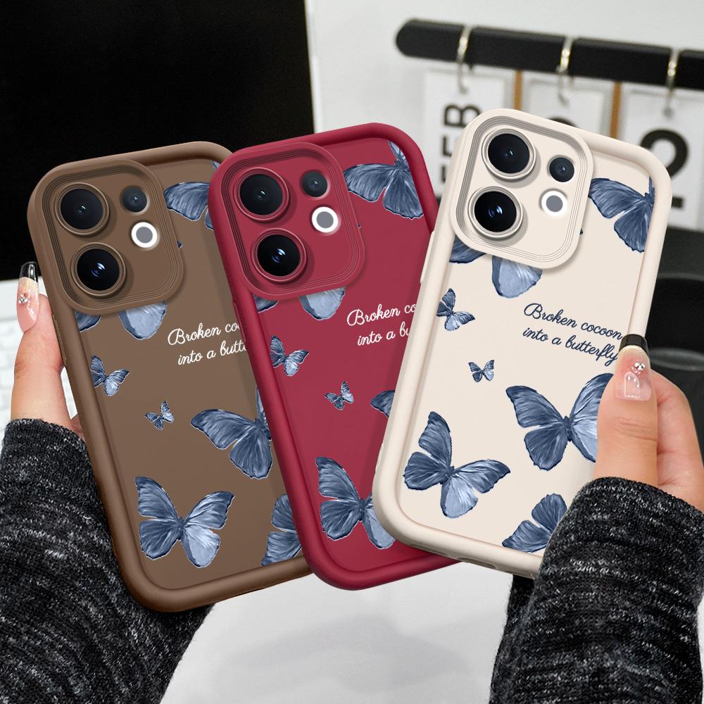 Flying Butterflies Phone Case For VIVO V60 V50 V40 Lite V30 V29 V29E V27 V27E V25 V25E V23 V23E Pro 4G 5G Staircase Soft Cover