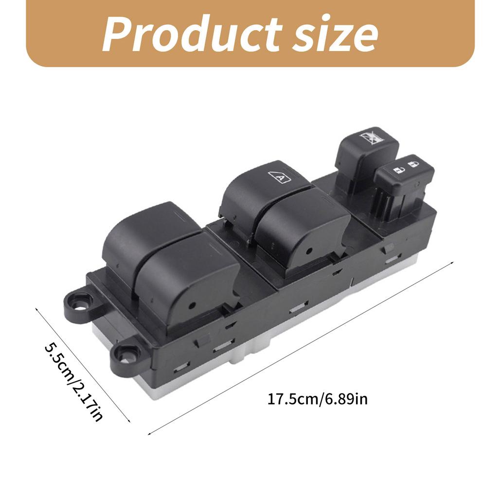 Front Left Door Glass Lifter Button Automotive Accessories for 2009-2012 Car Power Window Switch 25401ZW80A