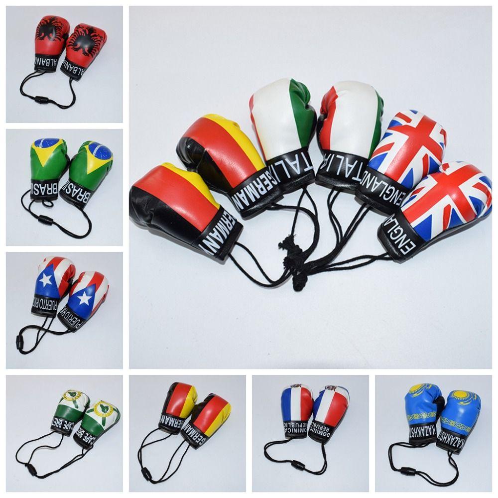 1 Pair Hanging Boxing Gloves Pendant Leather Mini Boxing Gloves  Girls Gifts