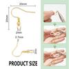 5 Paar 18K Gold Plated Ohrhaken Kupfer Hypoallergen Ohrdrähte Fischhaken für Schmuck DIY Ohrringherstellung