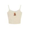 Creamy Bear Women's Lace Patchwork Padded Camisole - Slimming Innerwear/Outerwear 
