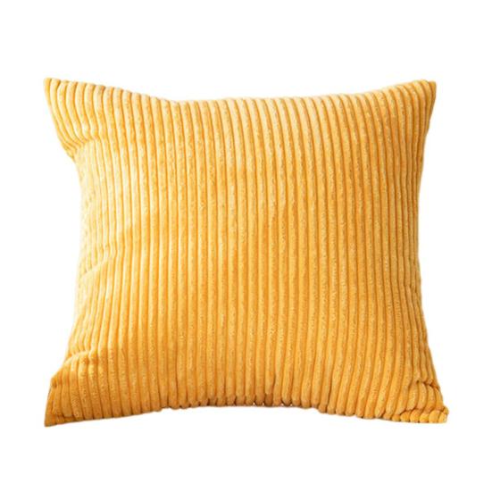 Plush Pillowcase Striped Texture Solid Color Couch Decoration Throw Pillow Cover Living Room Bedroom Car Seat Pillow Sham