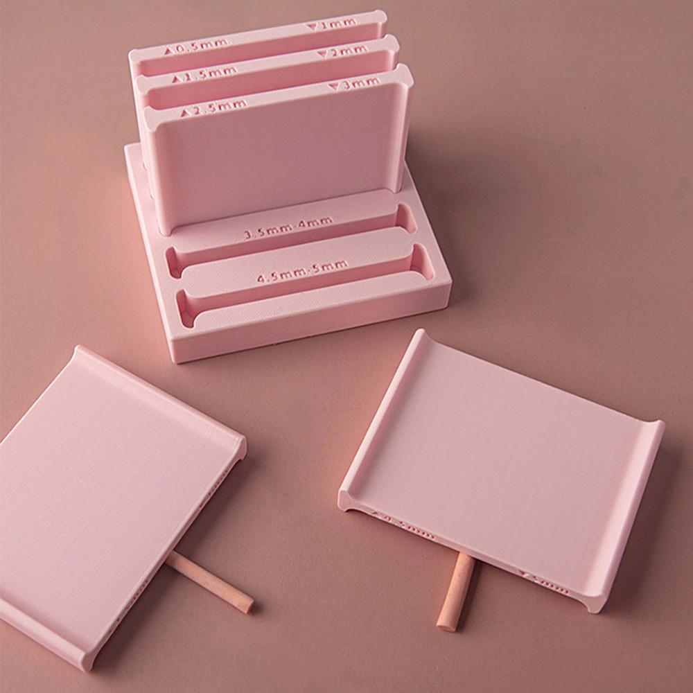 5Pcs Clay Thickness Guide Set With U-Shaped Strip Maker Multi-Size Plastic Shaper For Polymer Clay Making DIY Pottery Handcraft