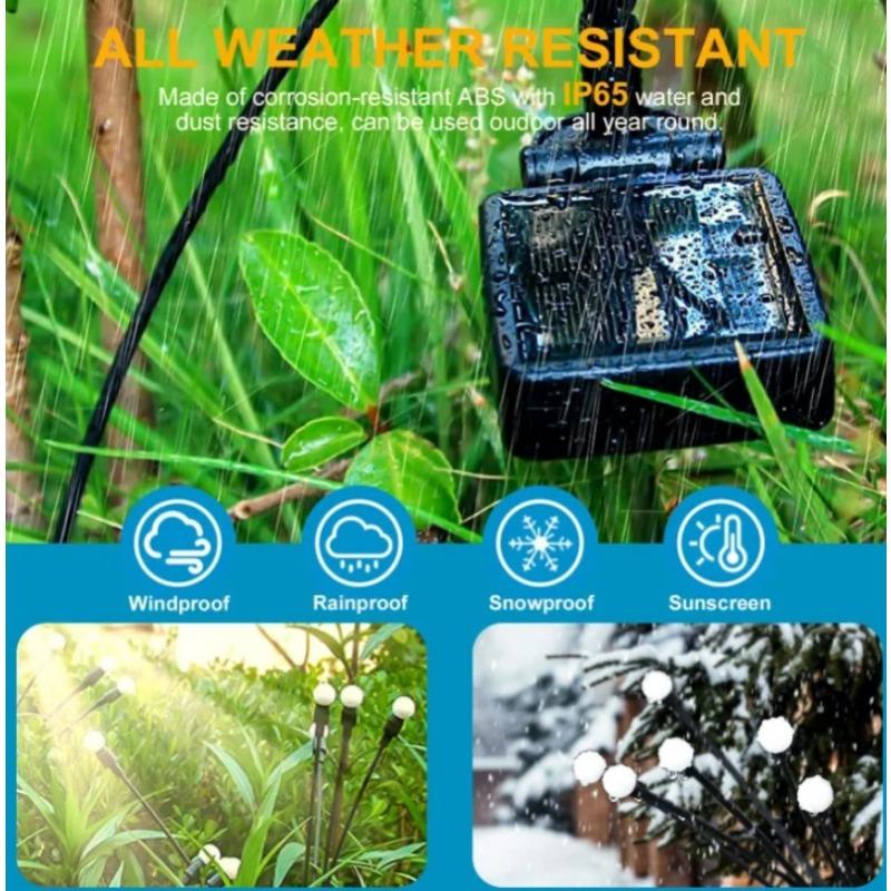 Solar LED Light Outdoor Garden Decoration Landscape Lights Firework Firefly Lawn Lamps Country House Terrace Balcony Decor Lamp