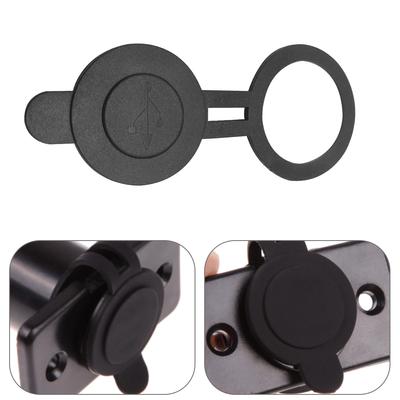 30mm Dia Round Waterproof Dust Cover for Dual USB Car Motorcycle Charger Adapter
