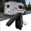 Camping Water Supply Gravity Inlet Magnetic Cover Dual Key Locking System Dirt Protector Black Easy Filling Process