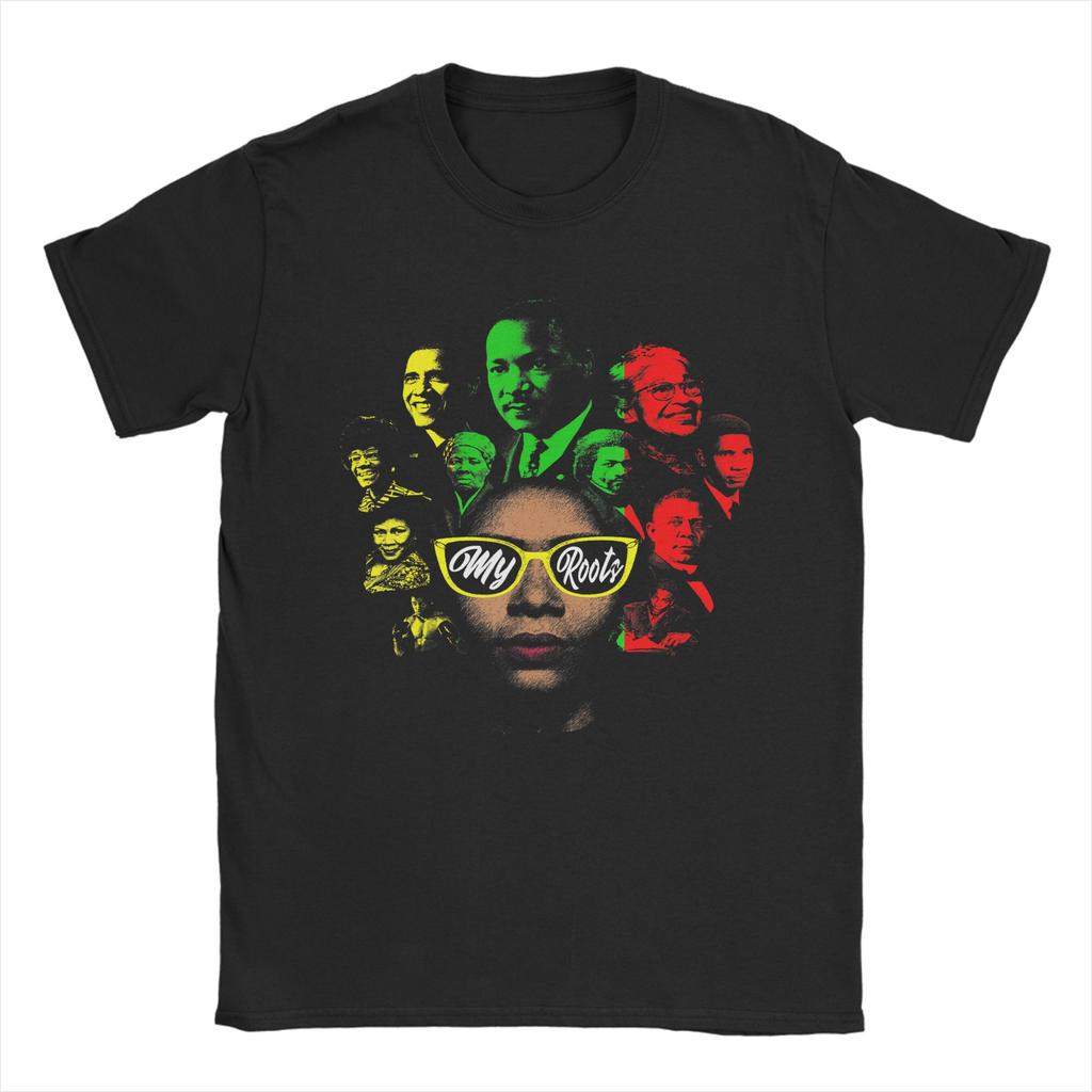 Black History Leaders Collage Famous African American Month T Shirt Summer 100 Cotton TShirts For Unisexs Popular Tee Shirt Tops
