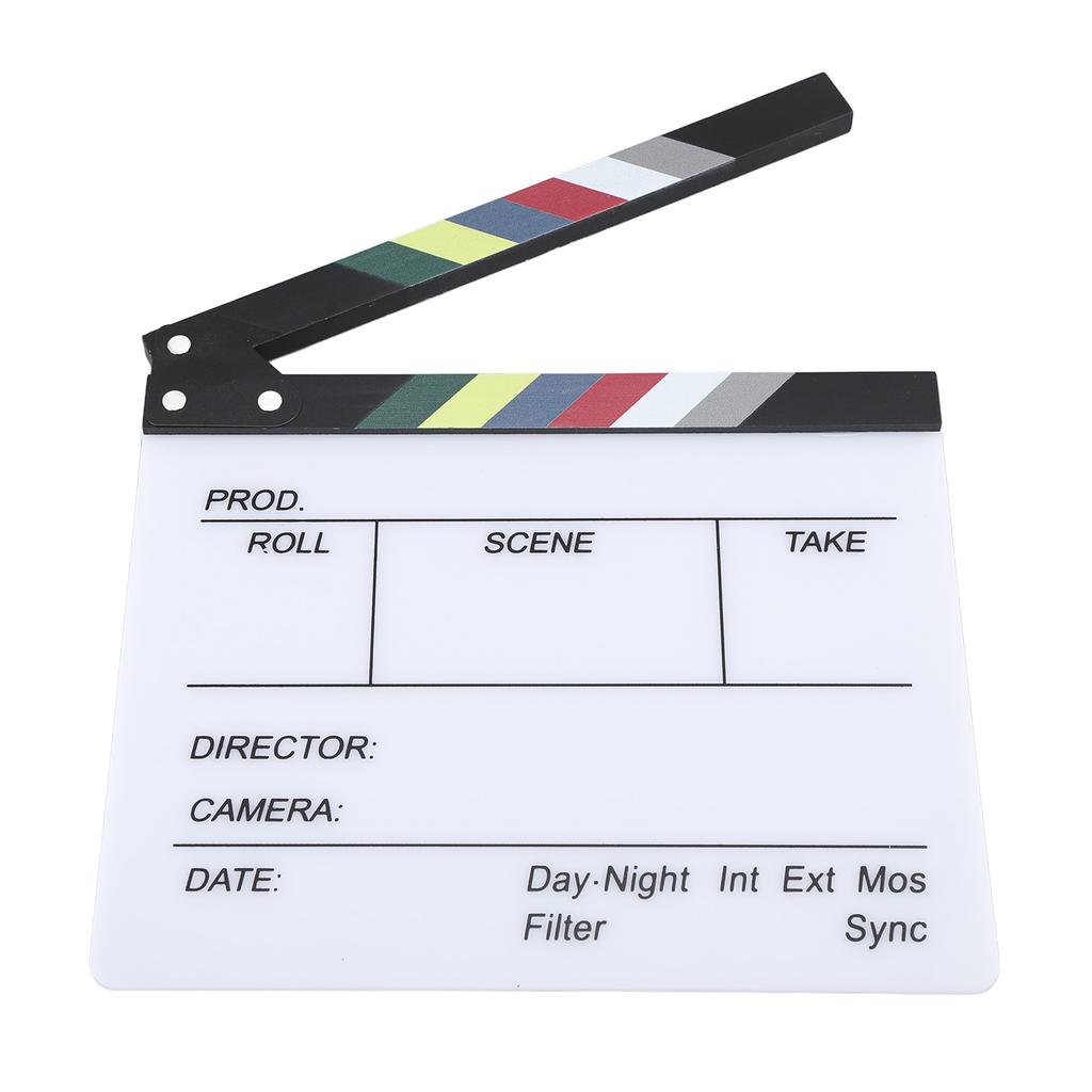 Film Clap Board Director Filming Clapper Board Clapboard Photo Prop for Decoration 30x27cm /