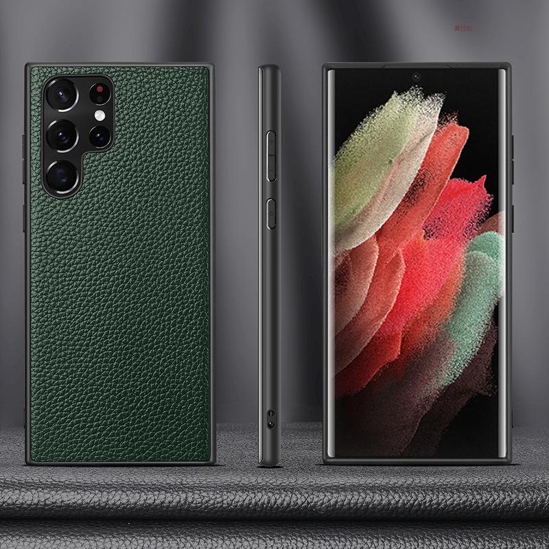 

Оригинальный кожаный чехол для телефона Samsung S26 Ultra - Узор Личи , Полное покрытие, Защита от падений, Деловая модель для S25U, S24U, S23U, S22U Samsung Galaxy S26 Plus