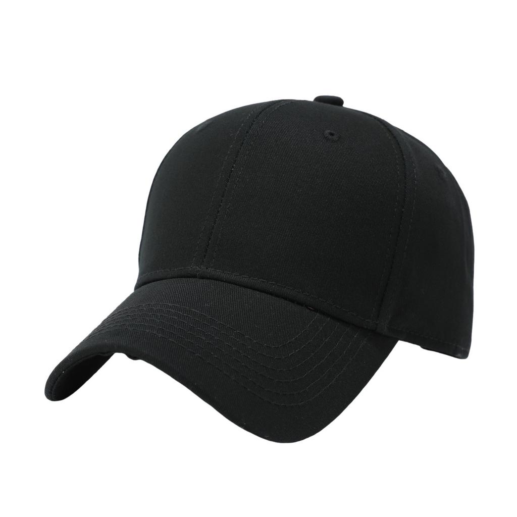 Versatile big head circumference solid color light board baseball cap men's four-season sun protection visor women's big brim cap
