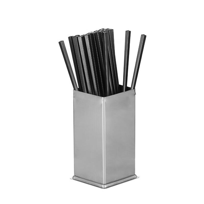Stainless Steel Square Chopstick and Utensil Drainer