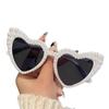 2025 Heart-Shaped Pearl Sunglasses: European & American Fashion for Women