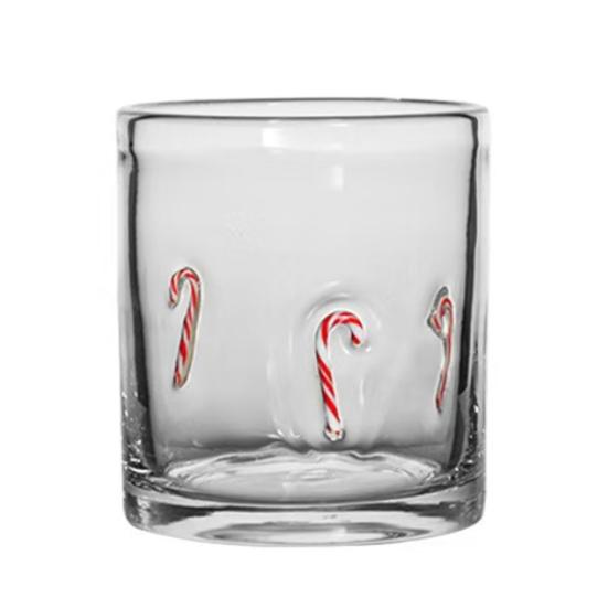 

Рождественская икона Стеклянные праздничные бокалы без ножки с уникальным текстурным дизайном Стеклянная посуда Рождественский декор для вечеринки в честь Дня благодарения 1pc Christmas