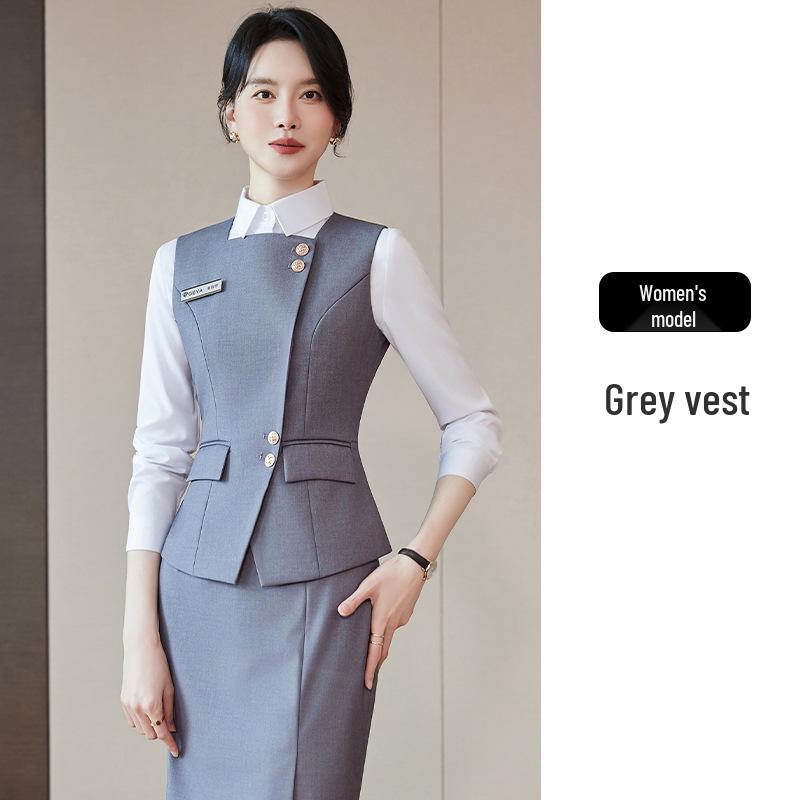 

Women s Professional Suit - Receptionist, Flight Attendant, Catering, Cashier Uniform L