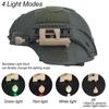 Tactical Helmet Light 4 Modes MPLS CHARGE LED Hunting Helmet Flashlight Outdoor Military Headlamp for Hunting Camping