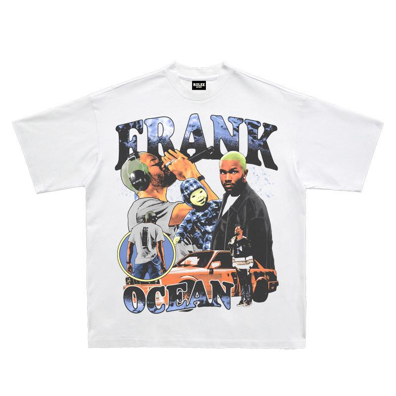2026 Summer New Design HighQuality HipHop Streetwear Comfortable Mens Roundneck Printed TShirt By Frank Ocean
