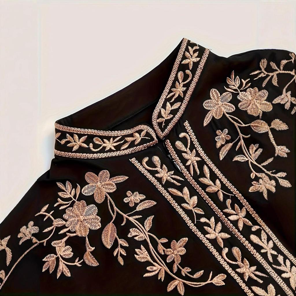 2025 Trendy Men's African Embroidered Suit & Trousers Set