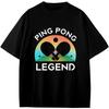 Vintage Ping Pong Legend Table Tennis Paddle Vintage Ball Game Champion Anime Gift Teens Girls Boys T-Shirt