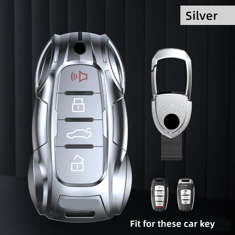 Metal Car Remote Key Cover Case Holder Protector shell Keychain Fob For GWM Haval New H6 HEV PHEV Jolion S Dargo H9 H2 Hover F7x