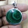 Malachite Natural Gemstone 925 Sterling Silver Necklace Pendant For Women