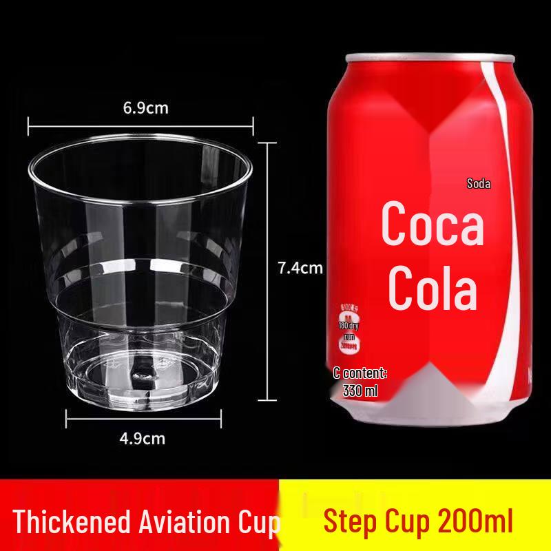 ZISIZ Disposable Hard Plastic Cups