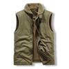 Men's Winter Workwear Vest - N1 Deck Style, Pure Cotton, Plus Velvet Lining, Loose Fit