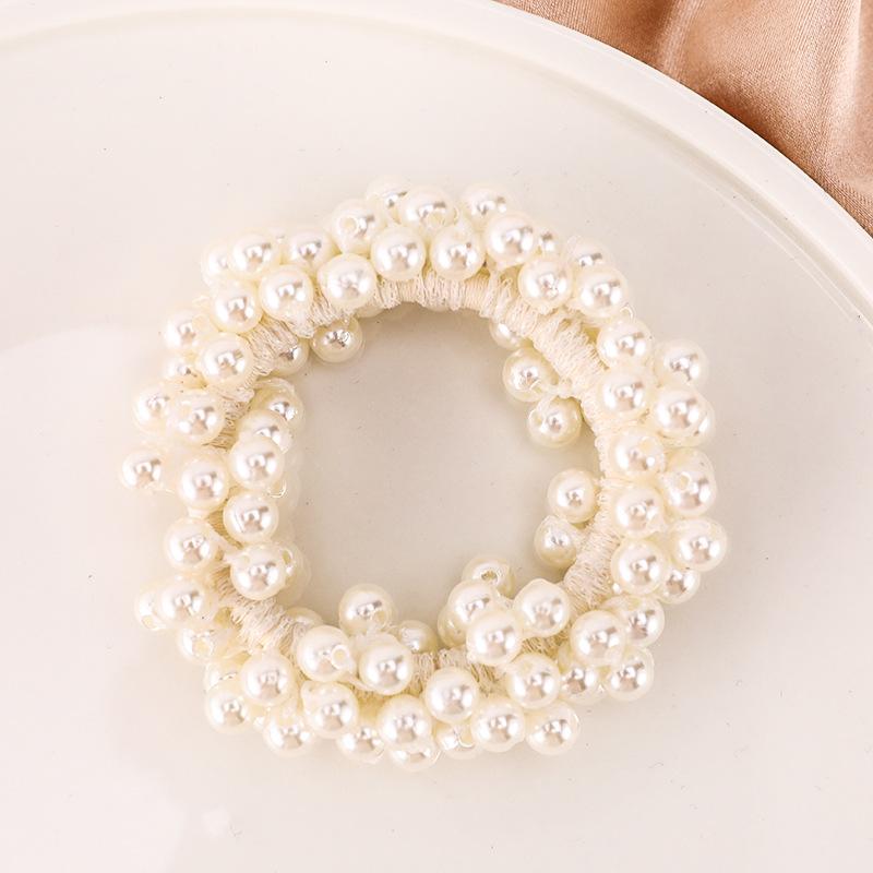 

Модные хрустальные жемчужные резинки для волос ручной работы эластичные расшитые бисером женские девочки держатели для хвостика резинки для волос аксессуары для волос