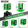 Mini 2-Line Green Laser Level - High Precision Floor-Mounted Projector