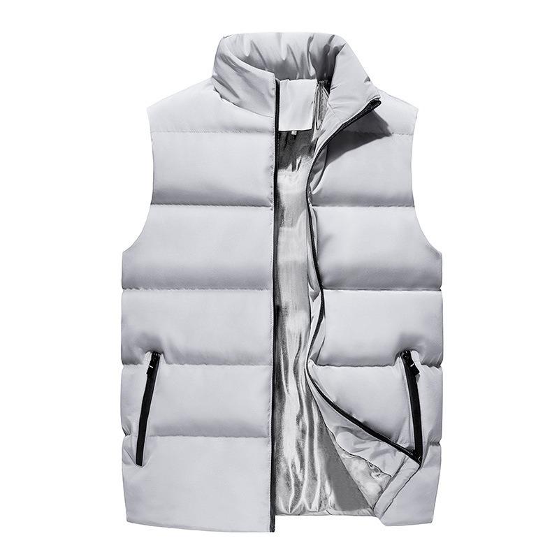 Men S Sleeveless Stand Collar Padded Vest Winter Casual Sports Cotton Jacket