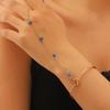 Fashion Finger Chain & Ring Set Interconnected Bracelet with Adjustable Rings Vintage Hand Jewelry for
