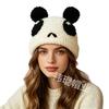 Cute Cartoon Red Panda Wool Hat Warm Knitted Pullover Hat European and American Handmade Crochet Hat