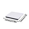 USB3.0 External CDDVD Burners Optical Drive for PC and Laptop with Double USB A & Type C Port
