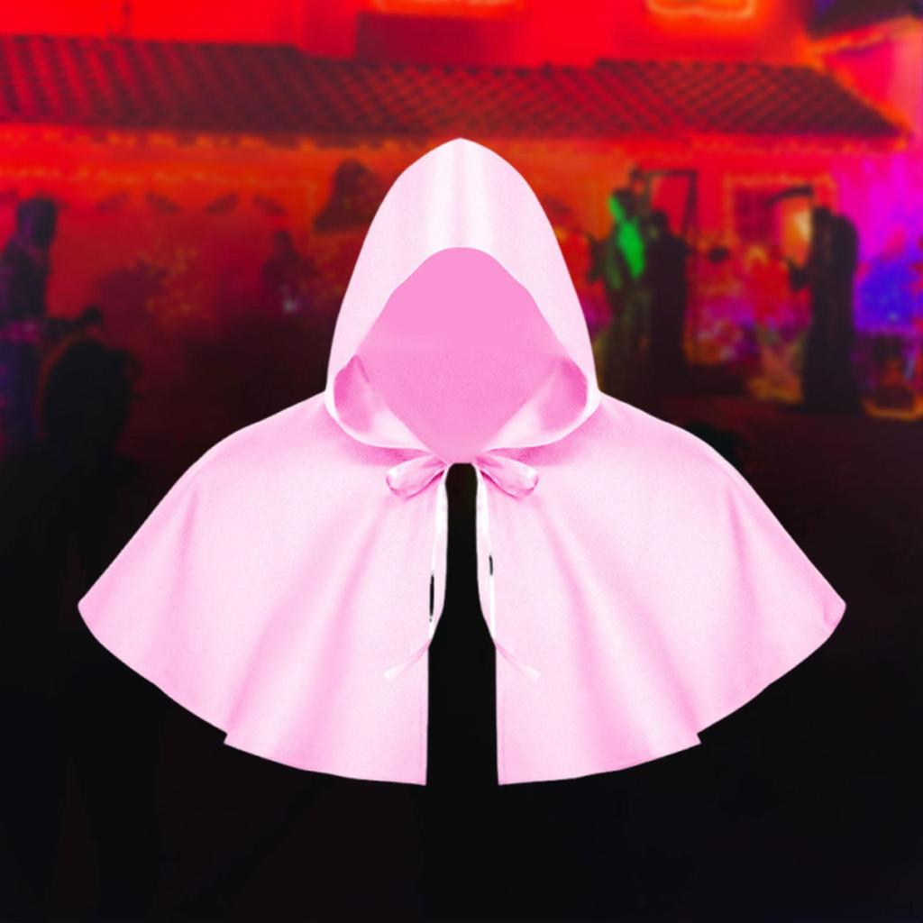 Adult Halloween Cape Hat Short Cloak Cosplay Costume