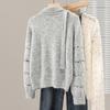 Women's V-Neck Wool Blend Knit Sweater