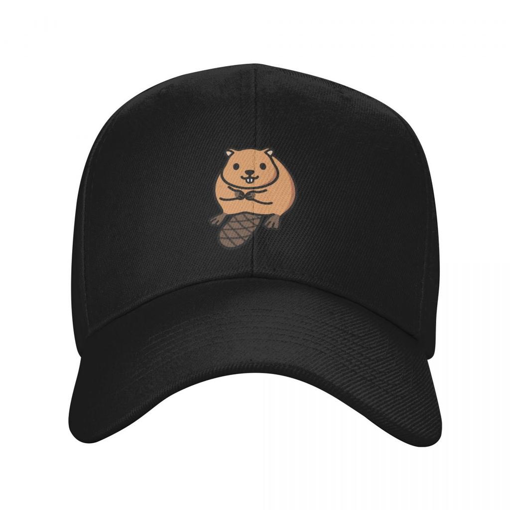 Beaver Baseball Cap custom caps black Female Men's
