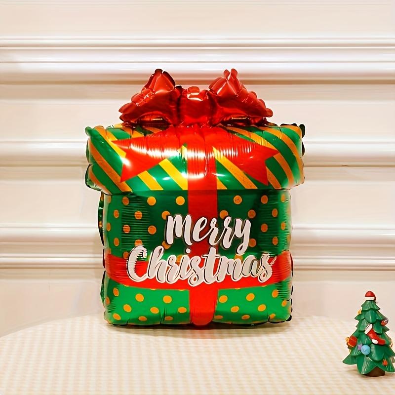 

Christmas Fool Gift Balloons Green Leaves Yellow Bell Christmas Tree Balloons for Xmas Inflatable Party Decor Home Party Decor As Picture