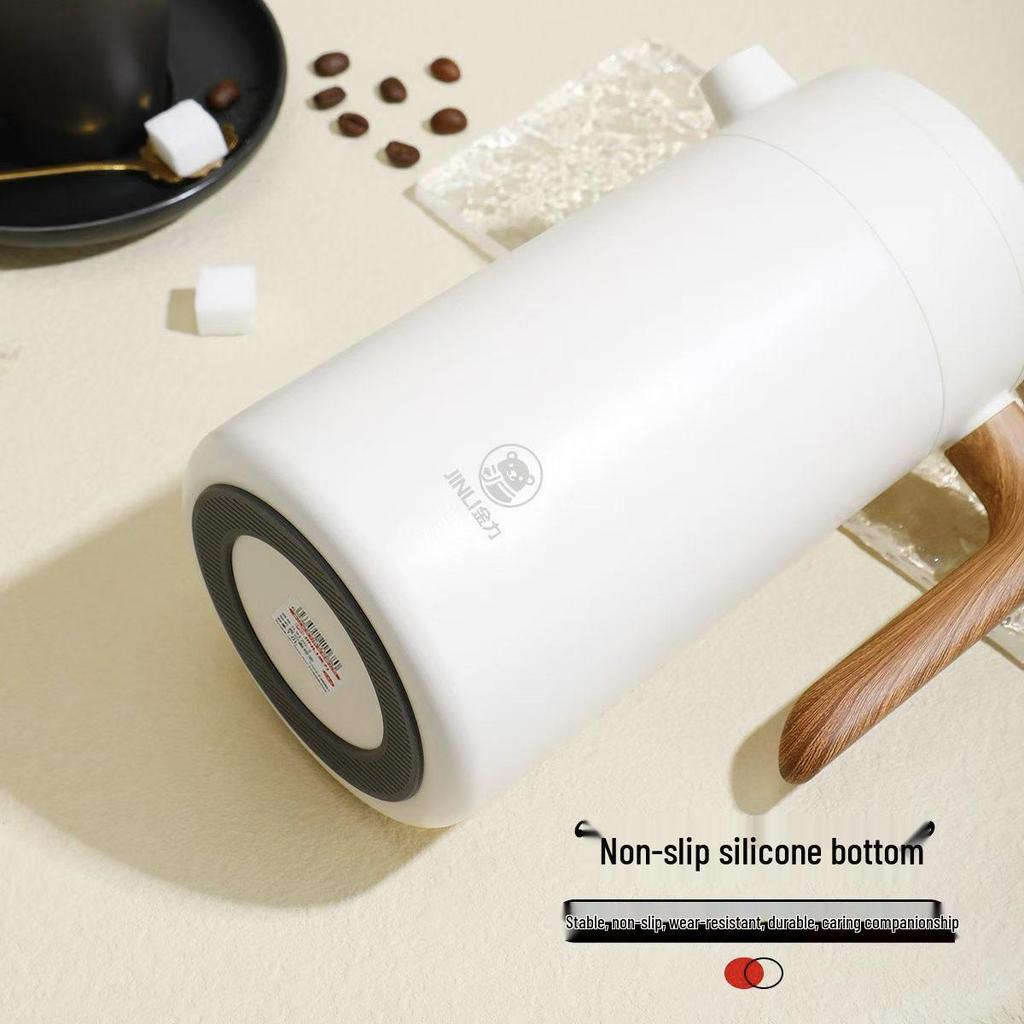 Jinli 304 Stainless Steel Thermal Flask for Home, Office, or Dorm Coffee & Hot Water.
