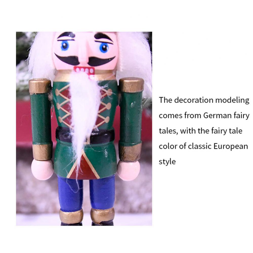 13cm Nussknacker Soldat Weihnachtsbaumschmuck Navidad 2025 Holzspielzeug für Kinder Neujahrsdekoration Weihnachtsdekoration