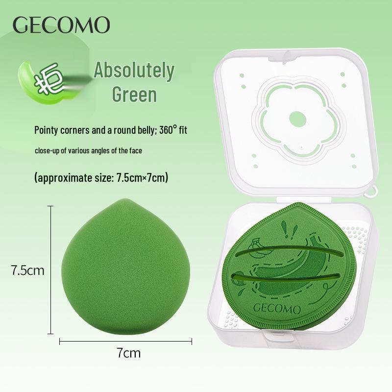 GECOMO Dual-Use Pinch Powder Puff - Soft, Skin-Friendly Makeup Sponge for Wet & Dry Application.