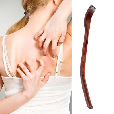 Wood Back Scratcher Long Handle Back Scratchers Ergonomic Beech Wood Massager Tool with Extended Curved Handle for Easter Young